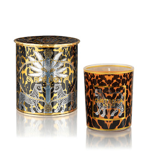 Ambra Nera Decorated Candle