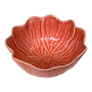 Flower Bowl Set of Four Salmon