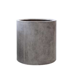 Mikonui Cylinder Planter Medium - Weathered Cement PRE ORDER