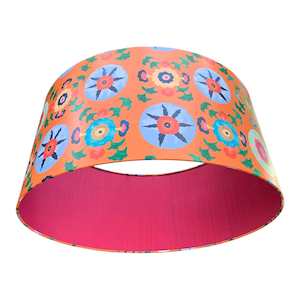 Izmir Wallpaper Fuchsia Lined 30" Pendant Lampshade