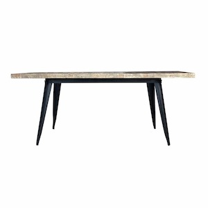 Outdoor Furniture: Teak Inlay Table