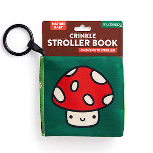 Mud Puppy | Crinkle Fabric Stroller Book - Nature Baby