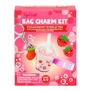 Tiger Tribe | Bag Charm Kit - Strawberry Bubble Tea