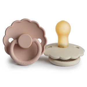 Frigg | Daisy Natural Rubber Dummie - Cream & Blush