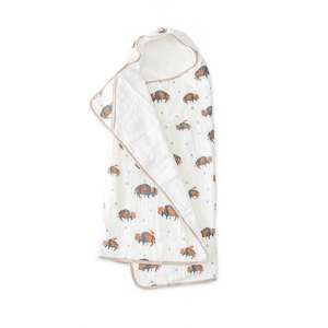 Little Unicorn | Big Kid Hooded Towel - Bison