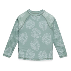 Crywolf | Long Sleeve Rash Vest - Jade Monstera