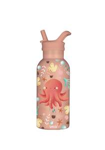 Sassi | 350ml Insulated Stainless Steel Drink Bottle - Slurpy the Octopus