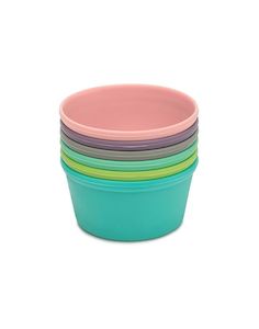 Baby wear: Melii | Silicone Food Cups 6pc - Rainbow