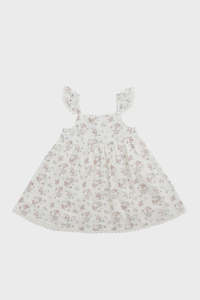 Infant clothing: Organic Cotton Elodie Dress - Selena Blush | Jamie Kay