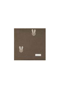 Bunny Knitted Blanket - Sepia Marle | Jamie Kay