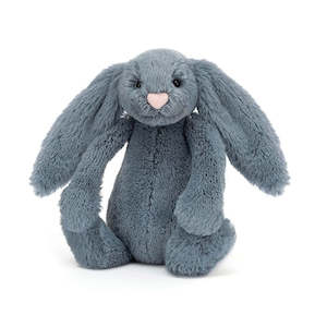 Bashful Dusky Blue Bunny Little (Sml)  8x9x18cm | Jellycat