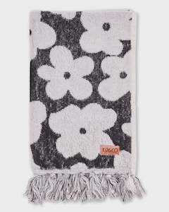 Flower Face Terry Hand Towel One Size | Kip & Co