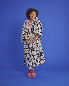 Flower Face Terry Bath Robe | Kip & Co