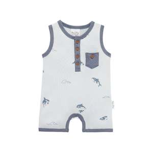 Orca Henley Romper | Aster & Oak