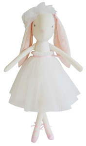 Bronte Ballet Bunny 48cm - Fog & Pink