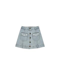 DENVER MINI SKIRT || LIGHT WASHED DENIM | Rylee + Cru