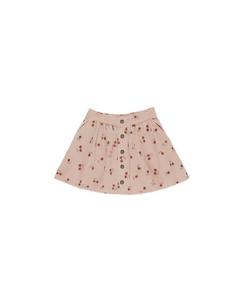 Button Front Mini Skirt || Blossom Embroidery | Rylee + Cru