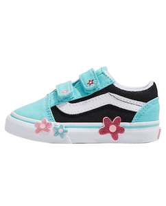 TODDLER - OLD SKOOL V GLITTER FLOWER POWER MULTI/TRUE WHITE | Vans