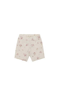 Organic Cotton Everyday Bike Short - Lauren Floral Tofu | Jamie Kay