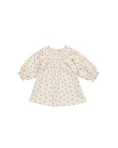 Infant clothing: V SMOCKED DRESS || HOLLY  BERRY | Quincy Mae