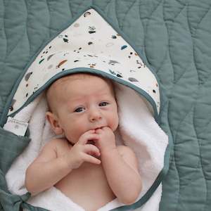 Infant clothing: Hooded Towel - Garden Treasures | Burrow & Be