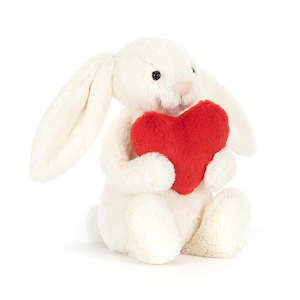 Bashful Red Love Heart Bunny (small)  | Jellycat