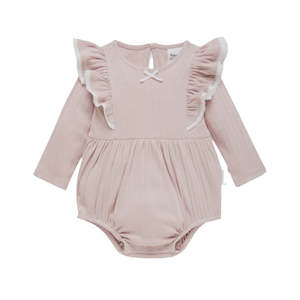 Violet Ice Pointelle Bubble Romper | Aster & Oak