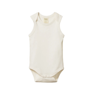 SINGLET BODYSUIT - Natural | Nature Baby