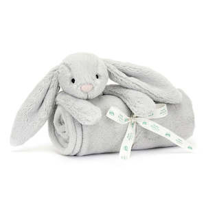 Bashful Silver Bunny Blankie | Jellycat