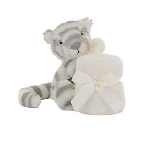 Infant clothing: Bashful Snow Tiger Soother | Jellycat