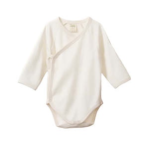 L/S KIMONO BODYSUIT POINTELLE - Natural - Nature Baby