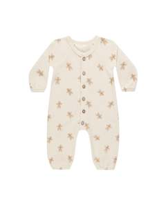 WAFFLE LONG SLEEVE JUMPSUIT  || GINGERBREAD |  Quincy Mae