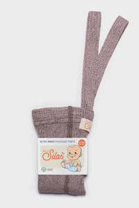 Infant clothing: Footless Cotton Tights - Vanilla Fig | Silly Silas