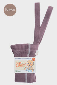 Footless Cotton Tights - ACAI SMOOTHIE | Silly Silas