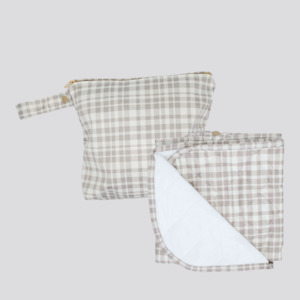 Luxe Change Mat + Medium Wet Bag - All Plaid Out