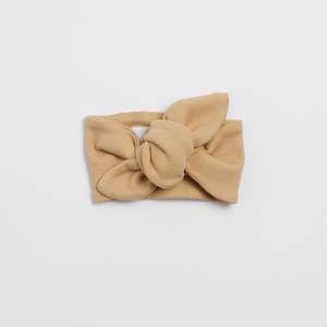 Organic Ribbed Headband - Sand