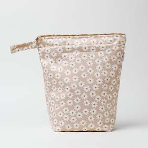 Large Wet Bag - Wild Daisy Greige