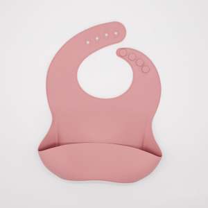 Silicone Bib - Dusky Pink