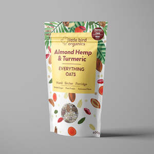 Health food wholesaling: Everything Oats - Almond, Hemp & Turmeric