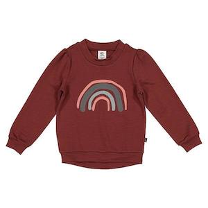 Little Flock of Horrors Merino Lulu Sweatshirt Currant