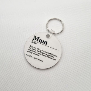 Mum Definition Keyring Little Bug