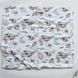 Booster Trifold Bamboo Cotton – Little Explorer – Little Butt Kind