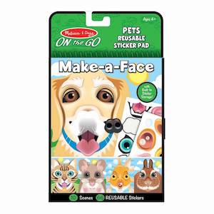 Melissa and Doug Pets Make-a-Face Reusable Sticker Pad