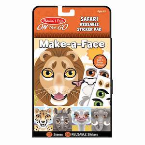 Melissa and Doug Safari Make-a-Face Reusable Sticker Pad