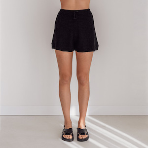 Ziggy Lou - Womens Knit Shorts Onyx