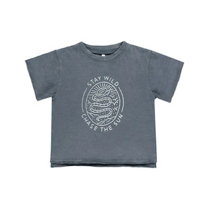 Rylee + Cru Raw Edge Tee - Stay Wild