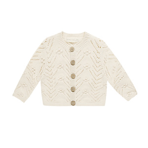 Quincy Mae Knit Cardigan - Natural