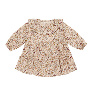 Toy: Quincy Mae Ruffle Collar Button Dress - Posy