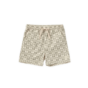 Toy: Rylee + Cru Board Short - Palm Check