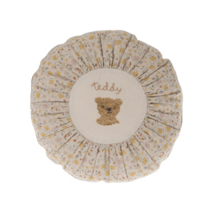 Maileg Cushion Round - Small Teddy Flower